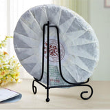 Maxbell 2Pcs Iron Display Easel China Bowl Plate Display Rack Holder Black 4inch