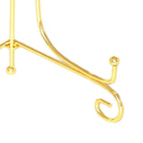 Maxbell 2Pcs  Iron Display Easel China Bowl Plate Display Rack Holder 8inch