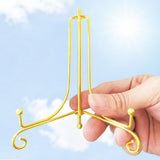 Maxbell 2Pcs Iron Display Easel China Bowl Plate Tabletop Display Rack Holder 7inch