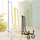 Maxbell 2Pcs Iron Display Easel China Bowl Plate Tabletop Display Rack Holder 6inch