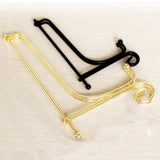 Maxbell 2Pcs Iron Display Easel China Bowl Plate Display Rack Holder 5inch