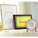 Maxbell 2Pcs Iron Display Easel China Bowl Plate Display Rack Holder 5inch