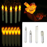 Maxbell 10 Pieces 165mm Tall Electric LED Candle Flameless Candle for Party Decor A
