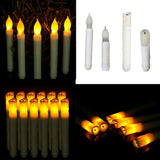Maxbell 10 Pieces 165mm Tall Electric LED Candle Flameless Candle for Party Decor A