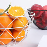 Maxbell 2Pcs Wire Fruit Basket Bowl Food Serving Dish Candy Biscuit Snack Tray Black - Aladdin Shoppers