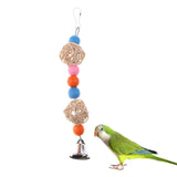 Maxbell Maxbell Parrot Pet Bird Chew Cages Hang Toys Swing Bells Wood Chew Toy Cockatiel #3