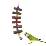 Maxbell Maxbell Parrot Pet Bird Chew Cages Hang Toys Swing Bells Wood Chew Toy Cockatiel #4