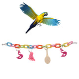 Maxbell Maxbell Parrot Pet Bird Chew Cages Hang Toys Swing Bells Wood Chew Toy Cockatiel #7