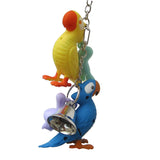 Maxbell Maxbell Parrot Pet Bird Chew Cages Hang Toys Swing Bells Wood Chew Toy Cockatiel #8