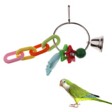 Maxbell Maxbell Parrot Pet Bird Chew Cages Hang Toys Swing Bells Wood Chew Toy Cockatiel #9