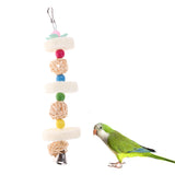 Maxbell Maxbell Parrot Pet Bird Chew Cages Hang Toys Swing Bells Wood Chew Toy Cockatiel #11