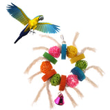 Maxbell Maxbell Hanging Chew Toy Parrot Chewing Toy with a Bell Teeth Care Treat and Chew ##8