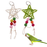 Maxbell Maxbell Hanging Chew Toy Parrot Chewing Toy with a Bell Teeth Care Treat and Chew ##12