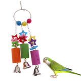 Maxbell Maxbell Hanging Chew Toy Parrot Chewing Toy with a Bell Teeth Care Treat and Chew ##13