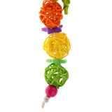 Maxbell Maxbell Hanging Chew Toy Parrot Chewing Toy with a Bell Teeth Care Treat and Chew ##16