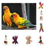 Maxbell Maxbell Funny Pet Bird Loofah Toys Parrot Cage Hanging Swing Chew Toy With Bell #1