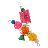 Maxbell Maxbell Funny Pet Bird Loofah Toys Parrot Cage Hanging Swing Chew Toy With Bell #1