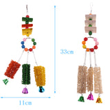 Maxbell Maxbell Funny Pet Bird Loofah Toys Parrot Cage Hanging Swing Chew Toy With Bell #3