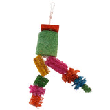 Maxbell Maxbell Funny Pet Bird Loofah Toys Parrot Cage Hanging Swing Chew Toy With Bell #4