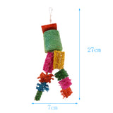 Maxbell Maxbell Funny Pet Bird Loofah Toys Parrot Cage Hanging Swing Chew Toy With Bell #4