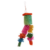 Maxbell Maxbell Funny Pet Bird Loofah Toys Parrot Cage Hanging Swing Chew Toy With Bell #4