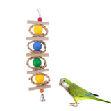 Maxbell Maxbell Hanging Chew Toy Parrot Chewing Toy with a Bell Teeth Care Treat and Chew ##22