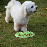 Maxbell Maxbell Pet Dog Cat Slow Feeder Anti-Slip Bowl Gulp Choke Feeding Dish Bowl Green L