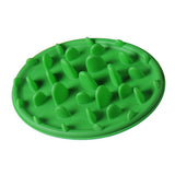 Maxbell Maxbell Pet Dog Cat Slow Feeder Anti-Slip Bowl Gulp Choke Feeding Dish Bowl Green L