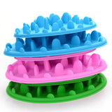 Maxbell Maxbell Pet Dog Cat Slow Feeder Anti-Slip Bowl Gulp Choke Feeding Dish Bowl Green L