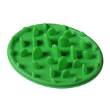 Maxbell Maxbell Pet Dog Cat Slow Feeder Anti-Slip Bowl Gulp Choke Feeding Dish Bowl Green L
