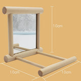 Maxbell 4 pcs Bird Swing Parrot Cage Toys Swing Hanging Play w/ Mirror Landing Perch