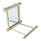 Maxbell 4 pcs Bird Swing Parrot Cage Toys Swing Hanging Play w/ Mirror Landing Perch