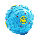 Maxbell Maxbell Pet Dog Interactive Squeaky Ball Feeding Food Ball Toy Puzzle Toy Blue - S