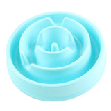 Maxbell Maxbell Pet Dog Plastic Bowl Interactive Slow Food Anti Gulp Feed Healthy Dish Blue