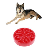 Maxbell Maxbell Pets Dogs Cats Slow Feeder Bowl Interactive Feeding Bowl Anti-Choking Red