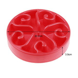 Maxbell Maxbell Pets Dogs Cats Slow Feeder Bowl Interactive Feeding Bowl Anti-Choking Red