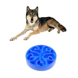 Maxbell Maxbell Pets Dogs Cats Slow Feeder Bowl Interactive Feeding Bowl Anti-Choking Blue