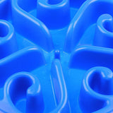 Maxbell Maxbell Pets Dogs Cats Slow Feeder Bowl Interactive Feeding Bowl Anti-Choking Blue