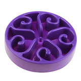 Maxbell Maxbell Pets Dogs Cats Slow Feeder Bowl Interactive Feeding Bowl Anti-Choking Purple