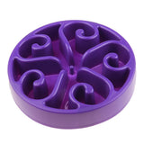 Maxbell Maxbell Pets Dogs Cats Slow Feeder Bowl Interactive Feeding Bowl Anti-Choking Purple