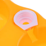 Maxbell Maxbell Pets Dog Cat Food Water Dish Feeder Feeding Double Twin Plastic Bowl Yellow