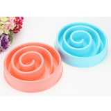 Maxbell Maxbell Pet Dog Food Bowl Slow Eating Feeder healthy Anti-choke Dish Feeder Pink
