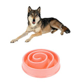 Maxbell Maxbell Pet Dog Food Bowl Slow Eating Feeder healthy Anti-choke Dish Feeder Pink