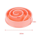 Maxbell Maxbell Pet Dog Food Bowl Slow Eating Feeder healthy Anti-choke Dish Feeder Pink