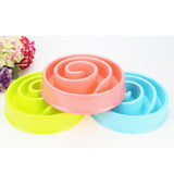 Maxbell Maxbell Pet Dog Food Bowl Slow Eating Feeder healthy Anti-choke Dish Feeder Pink
