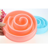 Maxbell Maxbell Pet Dog Food Bowl Slow Eating Feeder healthy Anti-choke Dish Feeder Pink