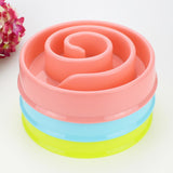 Maxbell Maxbell Pet Dog Food Bowl Slow Eating Feeder healthy Anti-choke Dish Feeder Pink