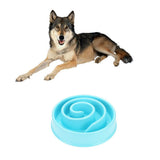 Maxbell Maxbell Pet Dog Food Bowl Slow Eating Feeder healthy Anti-choke Dish Feeder Blue