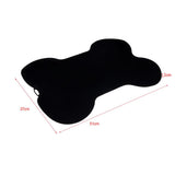 Maxbell Maxbell Pet Feeding Mat Silicone Dog Cat Dish Bowl Waterproof Bone Shape Pad Yellow