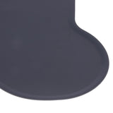 Maxbell Maxbell Pet Feeding Mat Silicone Dog Cat Dish Bowl Waterproof Bone Shape Pad Gray